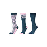 Kids 3 Pack Socks-Geo Floral