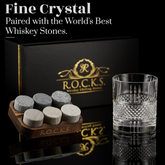Whiskey Stones & Crystal Glass Gift Set - Reserve Tumbler (11.7oz)