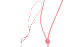 Pink Plaited Leather Lanyard by Bisley