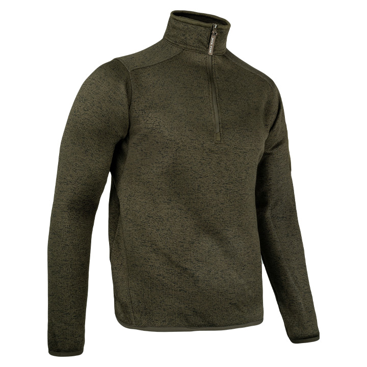 Jack Pyke Melange Quarter Zip Fleece Fleck.