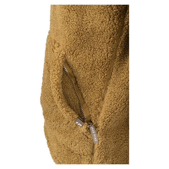 Jack Pyke Sherpa Fleece Hoodie Gen 2 Camel.