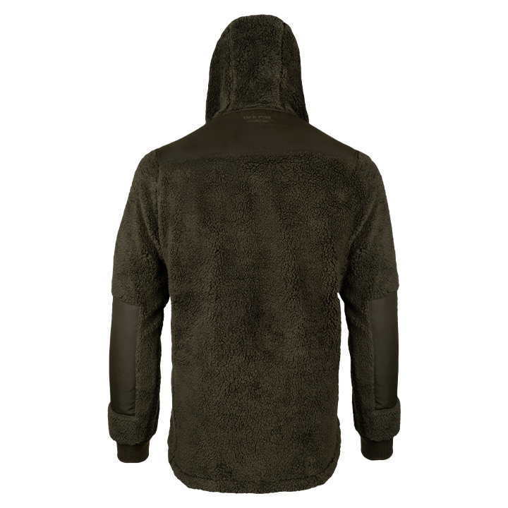 CLEARANCE - Jack Pyke Sherpa Fleece Hoodie Gen 2 Dark Olive.