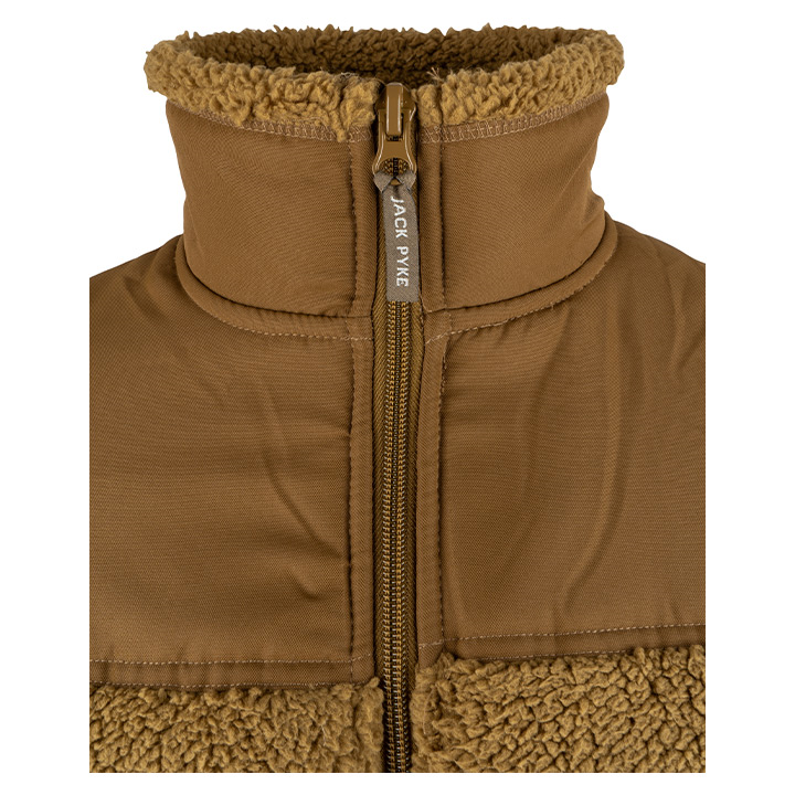 Jack Pyke Sherpa Fleece Jacket Gen 2 Camel.