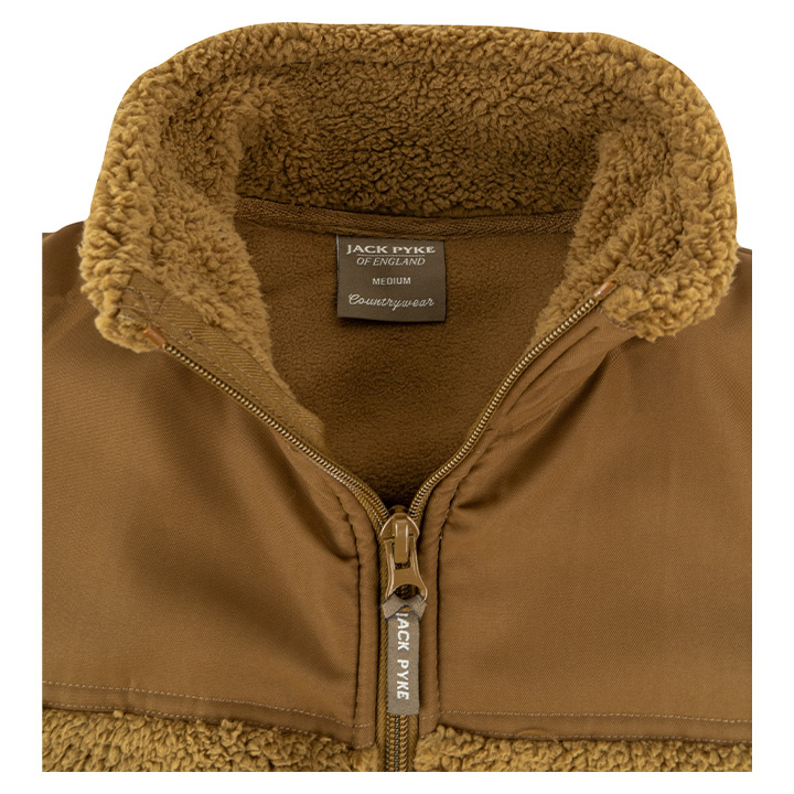 Jack Pyke Sherpa Fleece Jacket Gen 2 Camel.
