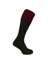 Hoggs of Fife 1901 Contrast Turnover Top Stockings (single)