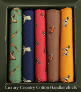 Soprano Country Themed Pack Of Five Cotton Handkerchiefs