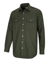 Hoggs Of Fife Dunvegan Flannel Shirt. Loden.