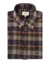 Hoggs Of Fife Kirkwall Brushed Flannel Check Shirt.