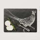 CLEARANCE - Slate Pheasant Cheese Board & Knife Gift Set