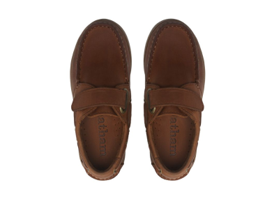 CLEARANCE - Chatham Oliver-Kids Velcro Boat Shoes.