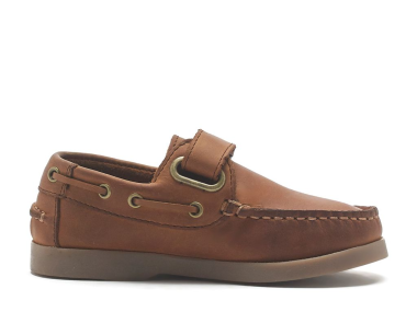 CLEARANCE - Chatham Oliver-Kids Velcro Boat Shoes.