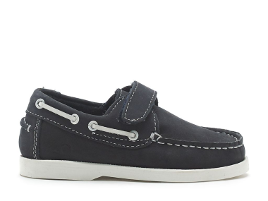 CLEARANCE - Chatham Oliver-Kids Velcro Boat Shoes.