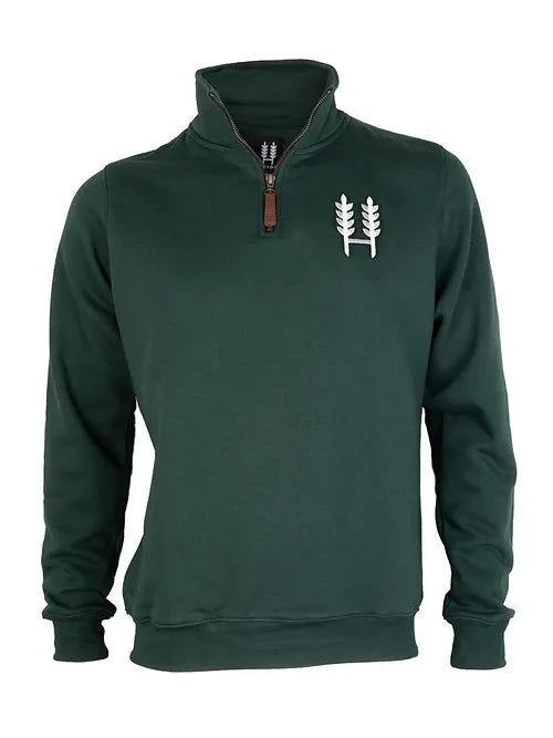CLEARANCE - Hexby Original 1/4 Zip Sweatshirt - Forest Green