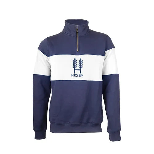 CLEARANCE - Hexby Classic 1/4 Zip Sweatshirt - White