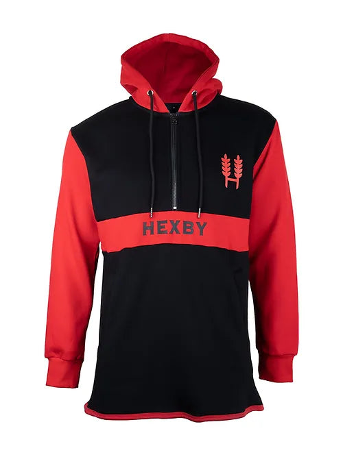 CLEARANCE - Hexby Mullet Shearing Hoodie - Red/Black
