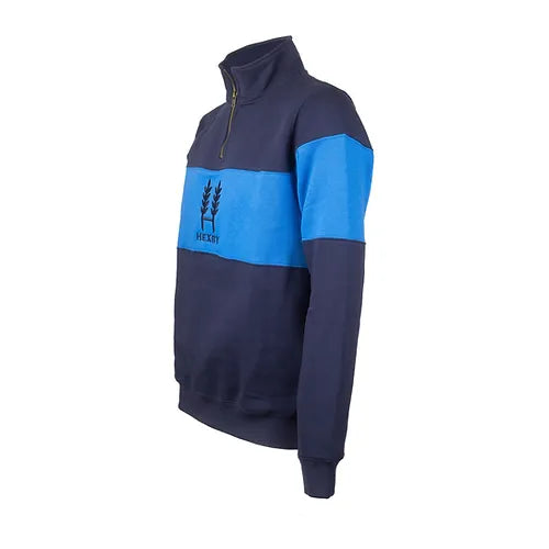 CLEARANCE - Hexby Classic 1/4 Zip Sweatshirt - Blue