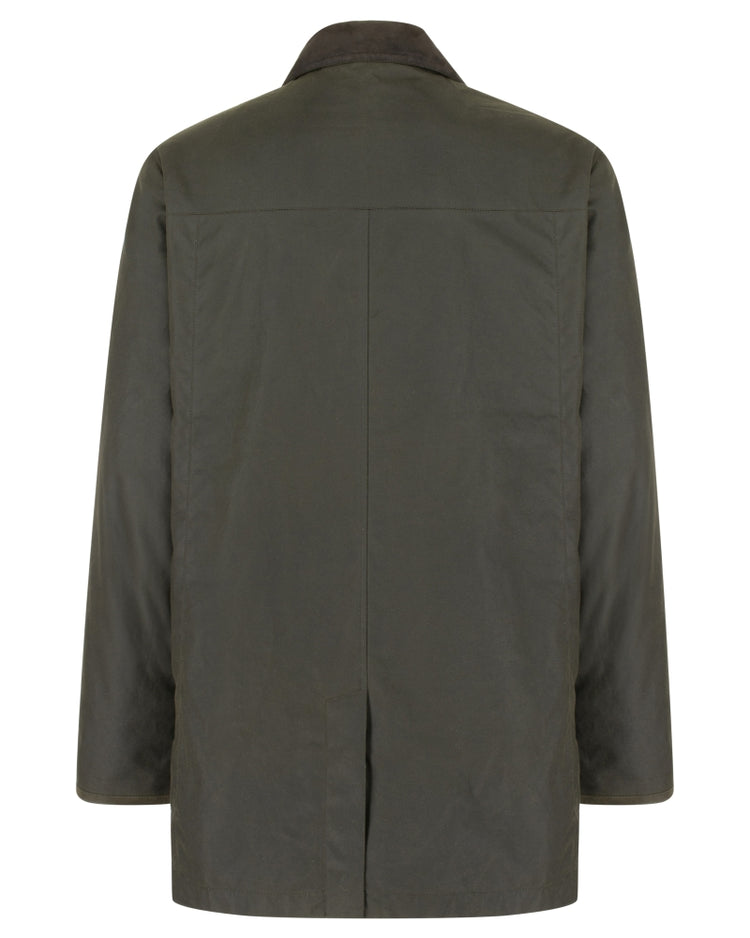 Hoggs of Fife Caledonia Men's Wax Jacket. Antique Olive.