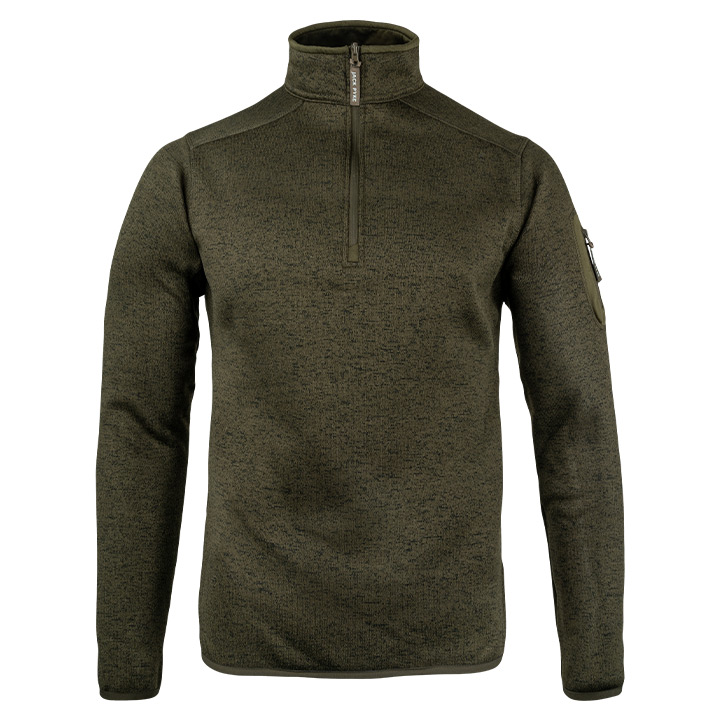 Jack Pyke Melange Quarter Zip Fleece Fleck.