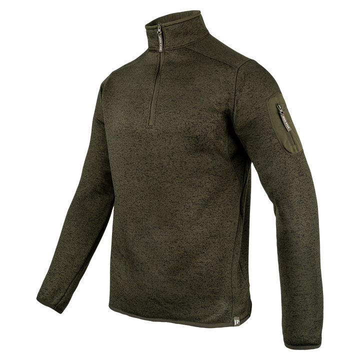 Jack Pyke Melange Quarter Zip Fleece Fleck.