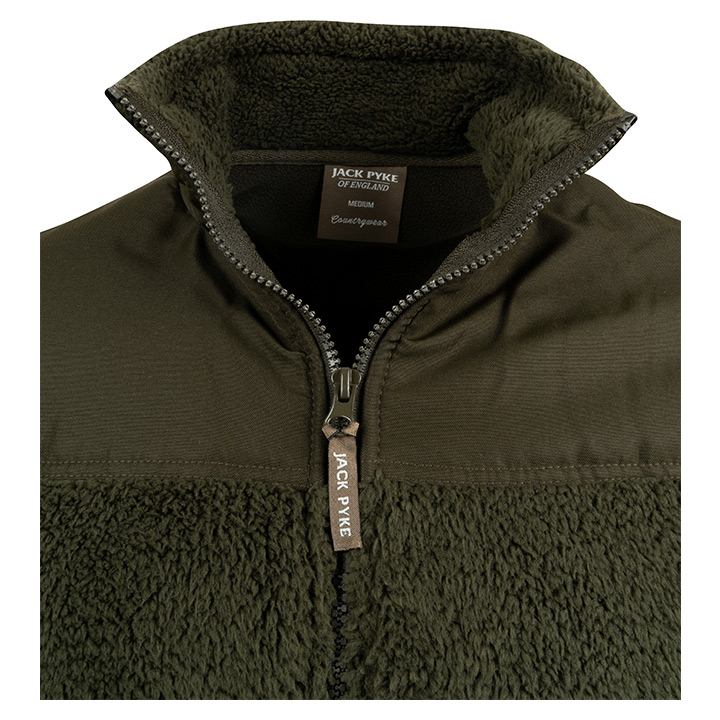 Jack Pyke Sherpa Fleece Jacket Gen 2 Dark Olive.
