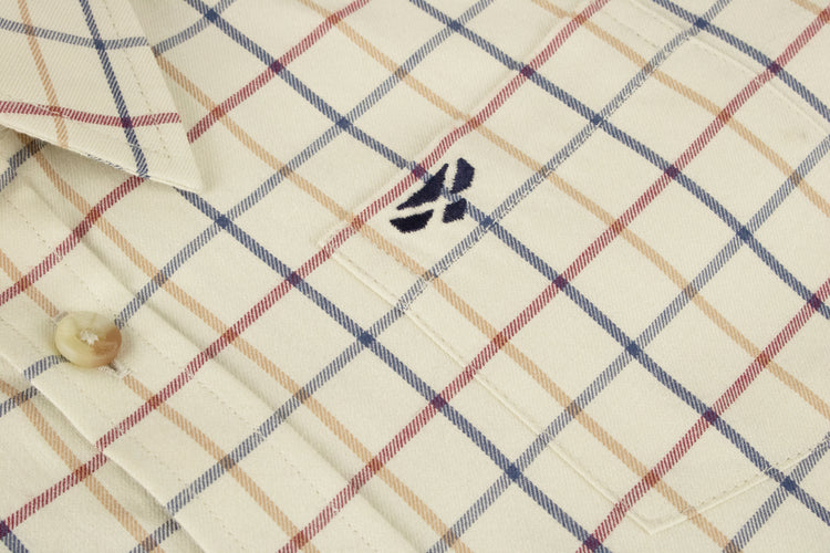 Hoggs of Fife Ambassador junior premier tattersall shirt.