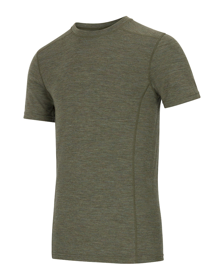 Hoggs Of Fife 100% Merino Wool Crew Neck Base Layer Short Sleeve.