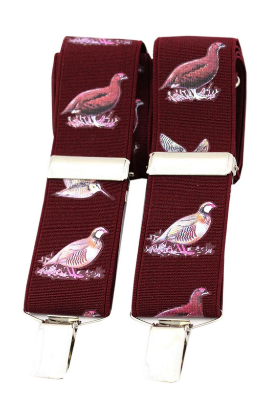 Soprano Country Birds Wine 35mm X Back Braces