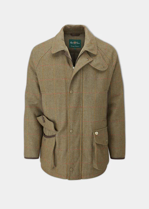 CLEARANCE - Alan Paine Combrook waterproof tweed coat-3XL MAPLE.