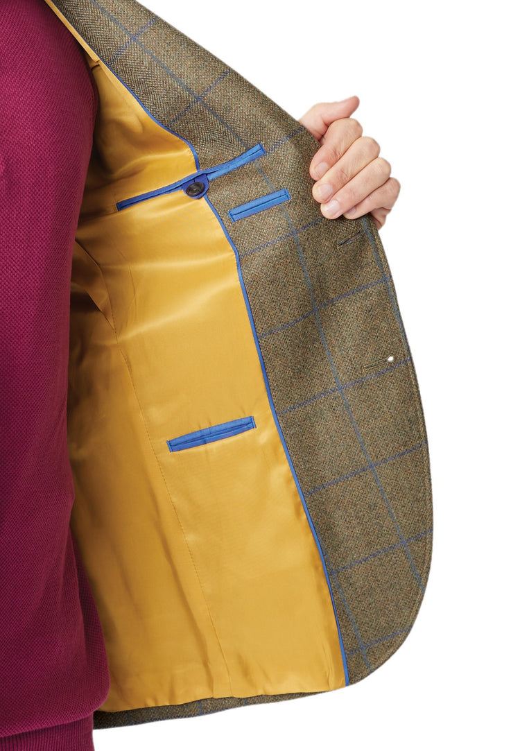 CLEARANCE - Brook Taverner Breedon Pure New Wool Check Jacket