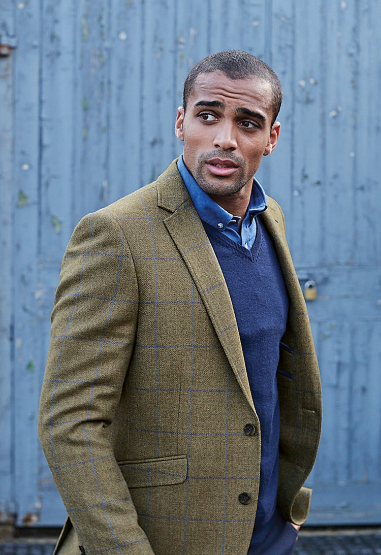 CLEARANCE - Brook Taverner Breedon Pure New Wool Check Jacket