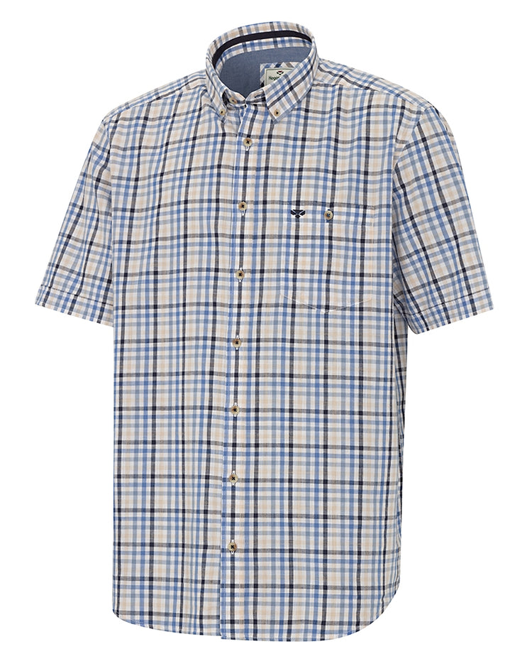 Hoggs Of Fife Aberdour Short Sleeve Checked Shirt.