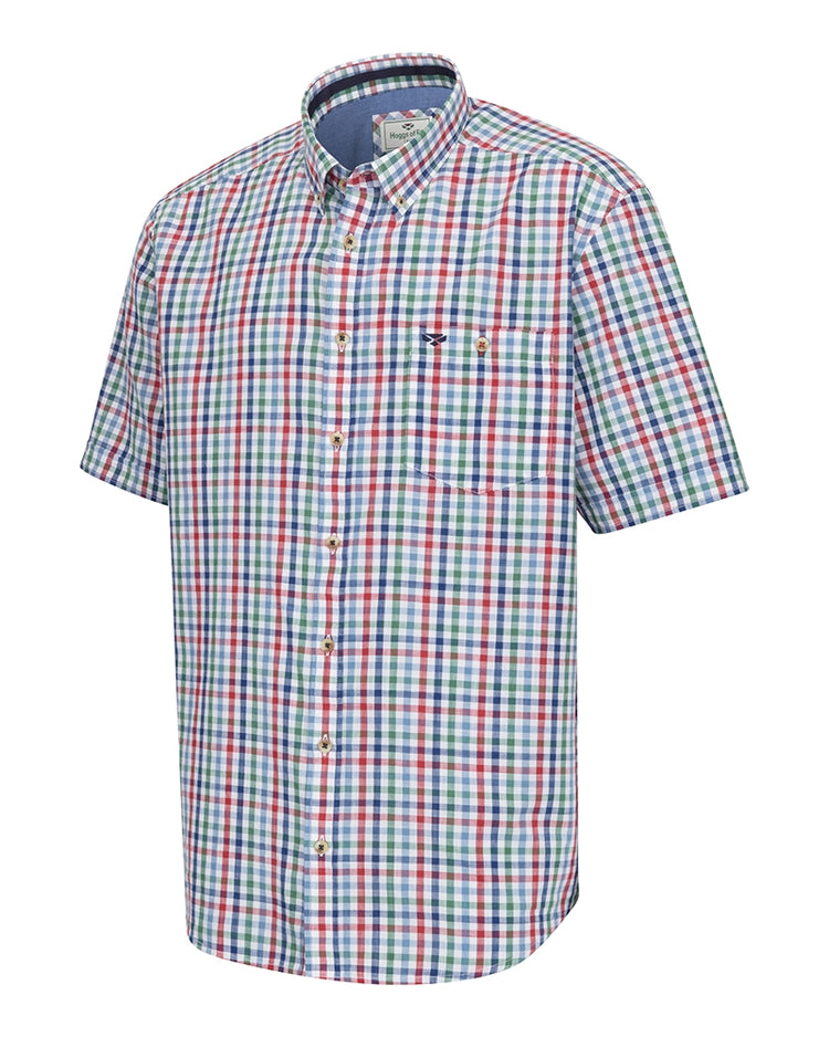 Hoggs Of Fife Aberdour Short Sleeve Checked Shirt.
