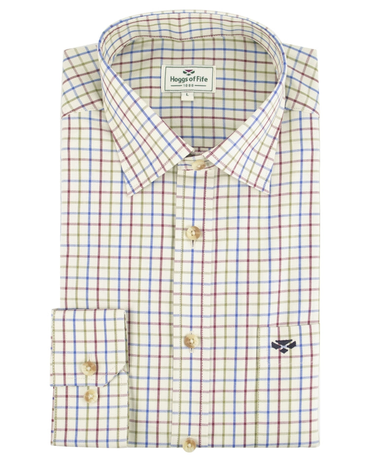 CLEARANCE - Hoggs of Fife Inverness Cotton Tattersall Shirt.