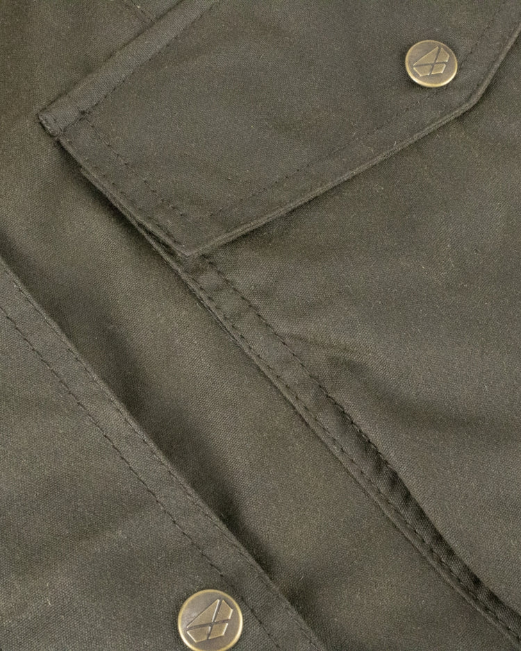 CLEARANCE - Hoggs of Fife Caledonia Ladies Waxed Jacket. Antique Olive.