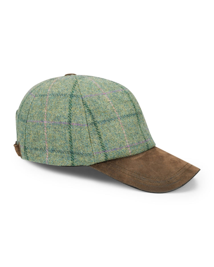 Hoggs Of Fife Roslin Ladies Tweed Baseball Cap.