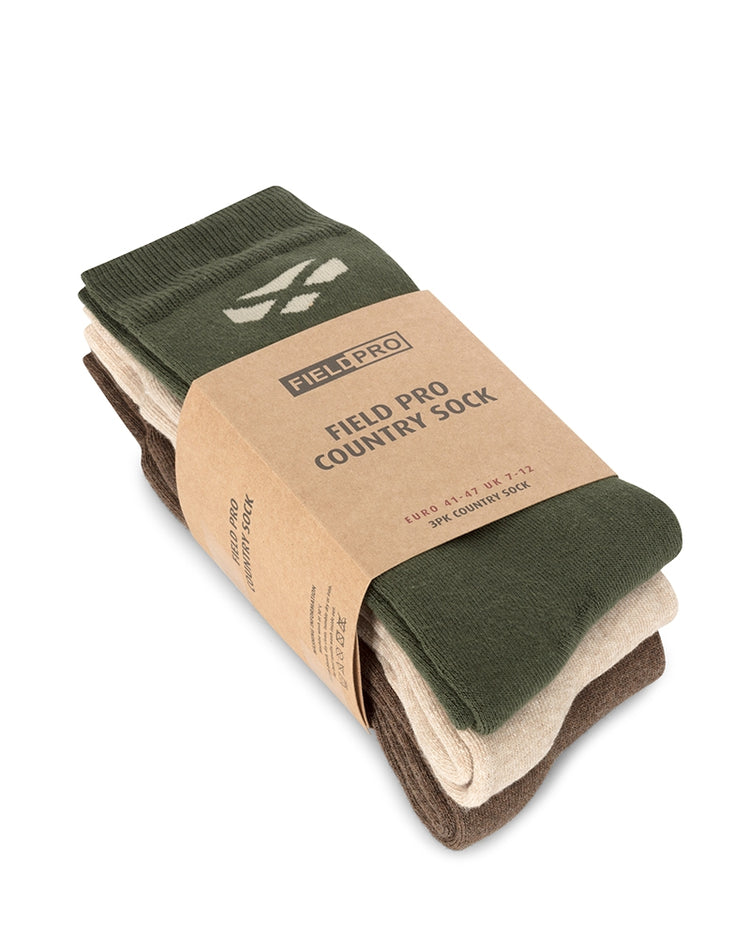 Hoggs Of Fife Field Pro Country Sock 3ppk.