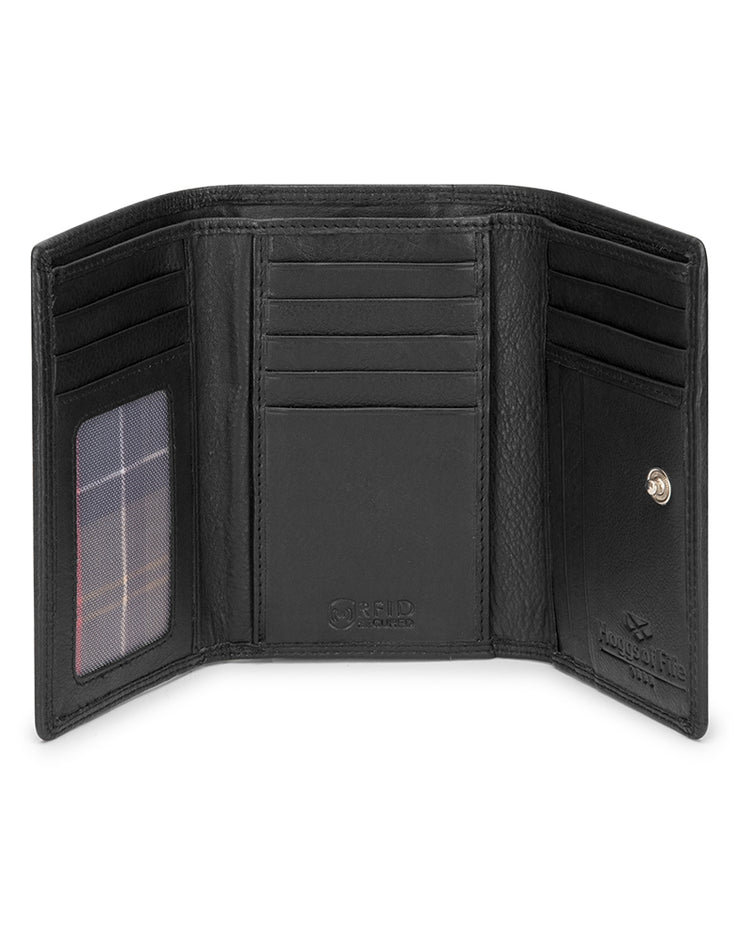 Hoggs Of Fife Monarch Leather Bi Fold Purse 16cm.