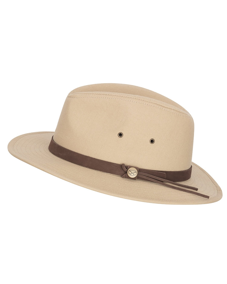 Hoggs Of Fife Panmure Canvas Foldable Hat (with carry bag).