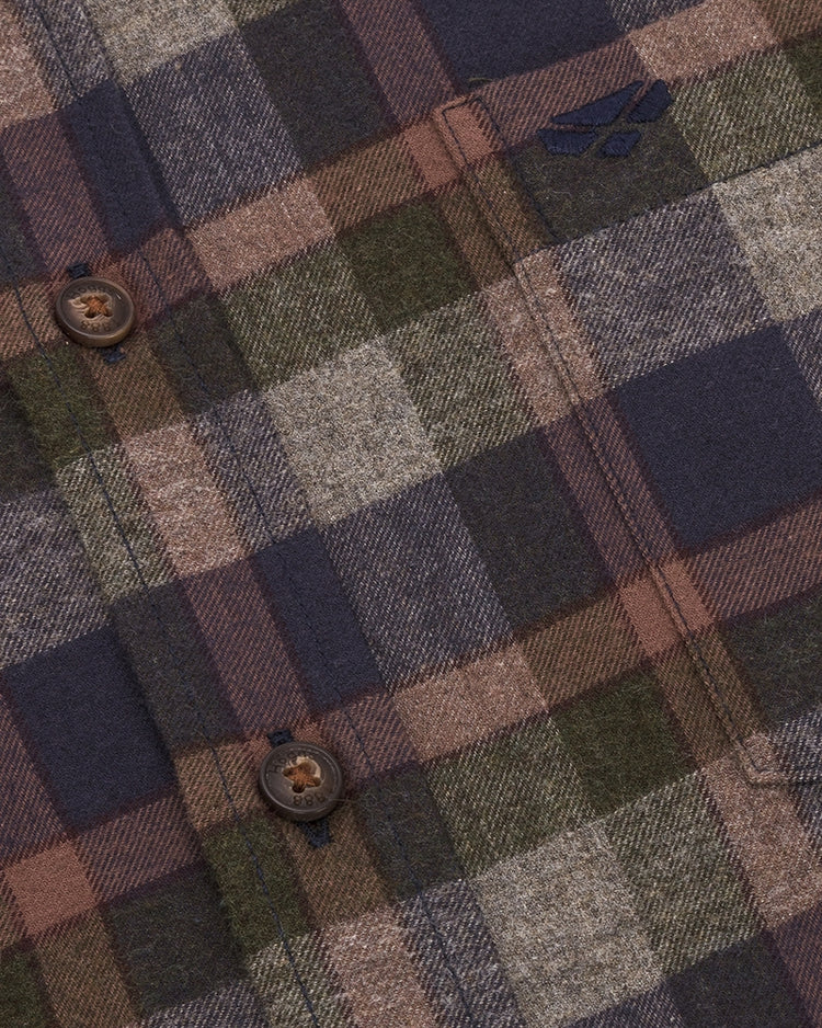 Hoggs Of Fife Kirkwall Brushed Flannel Check Shirt.