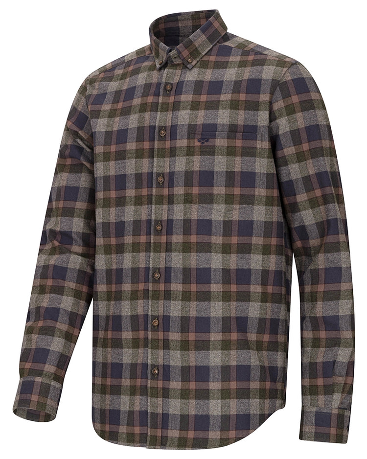 Hoggs Of Fife Kirkwall Brushed Flannel Check Shirt.