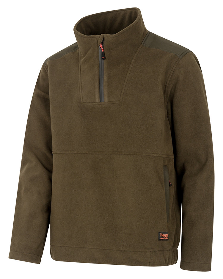 Hoggs Of Fife Green King ll 1/4 Zip Bonded Fleece.