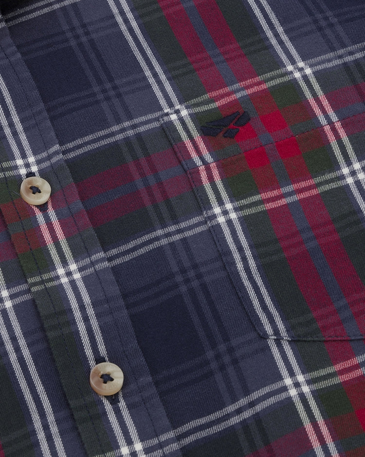 Hoggs Of Fife Taransay Plaid Twill Shirt.