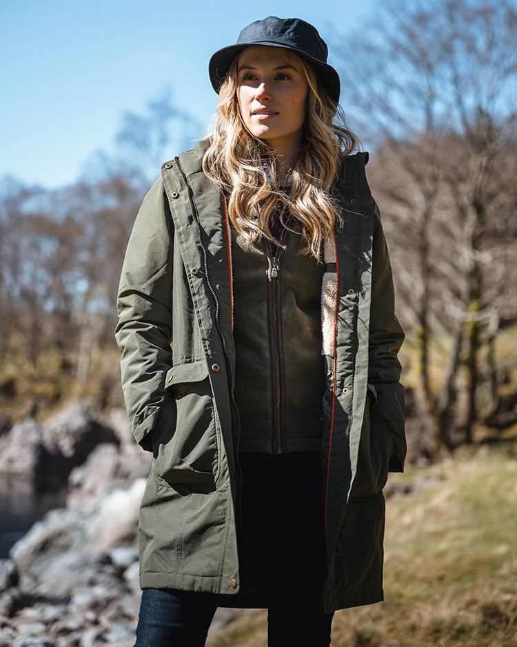 CLEARANCE - Hoggs Of Fife Walker Ladies Long Coat.