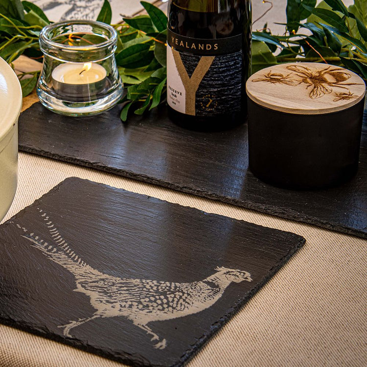 CLEARANCE - SLATE POT STAND - PHEASANT