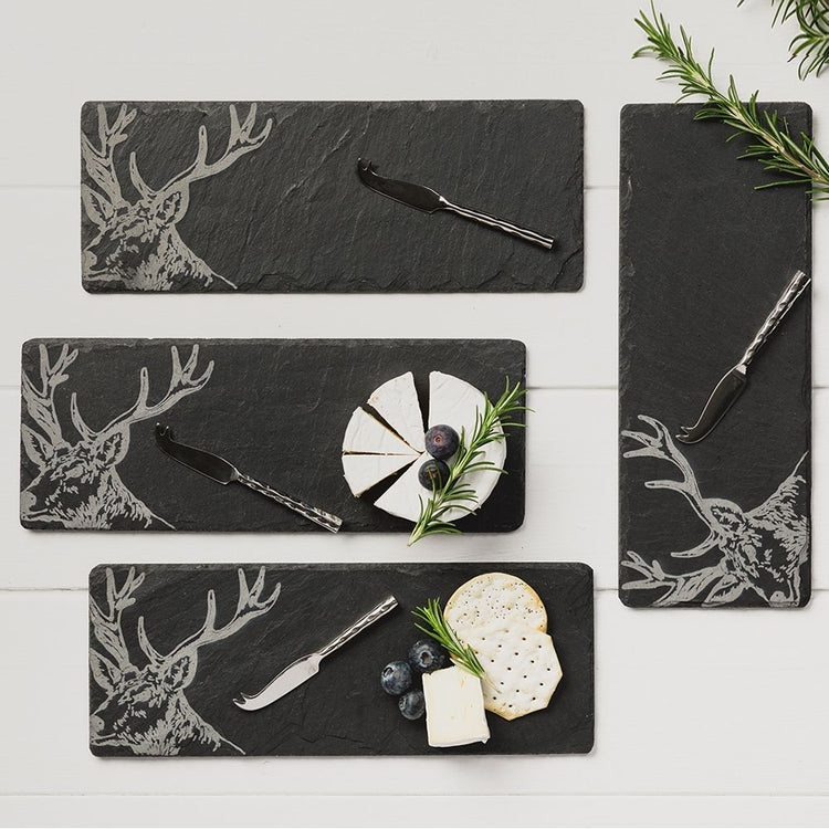 CLEARANCE  - Slate Mini  Cheese Board & Knife Set